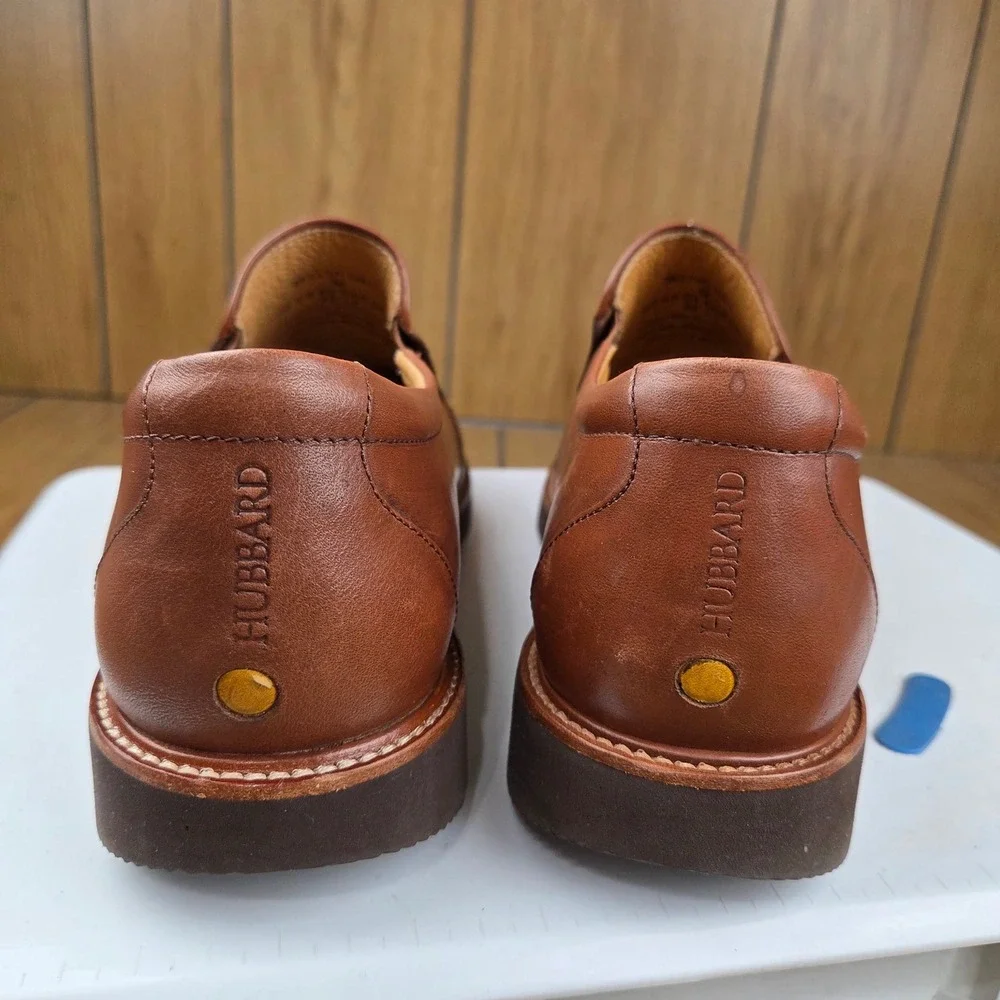 Samuel Hubbard Free Spirit Tan Leather Slip On Loafers Vibram Mens 9.5 M M2190